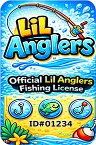 Lil Anglers License Front