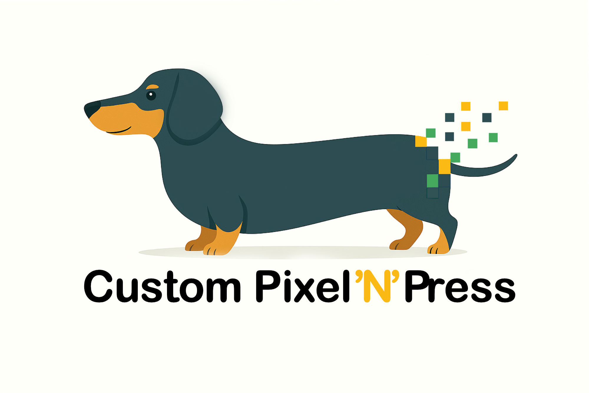 Custom Pixel N Press Logo
